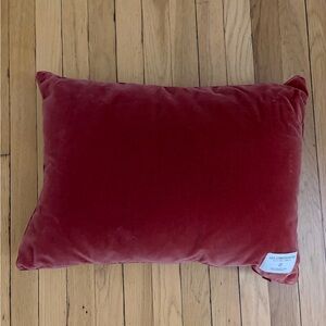 Sezane Rose Velvet Pillow 22x16”